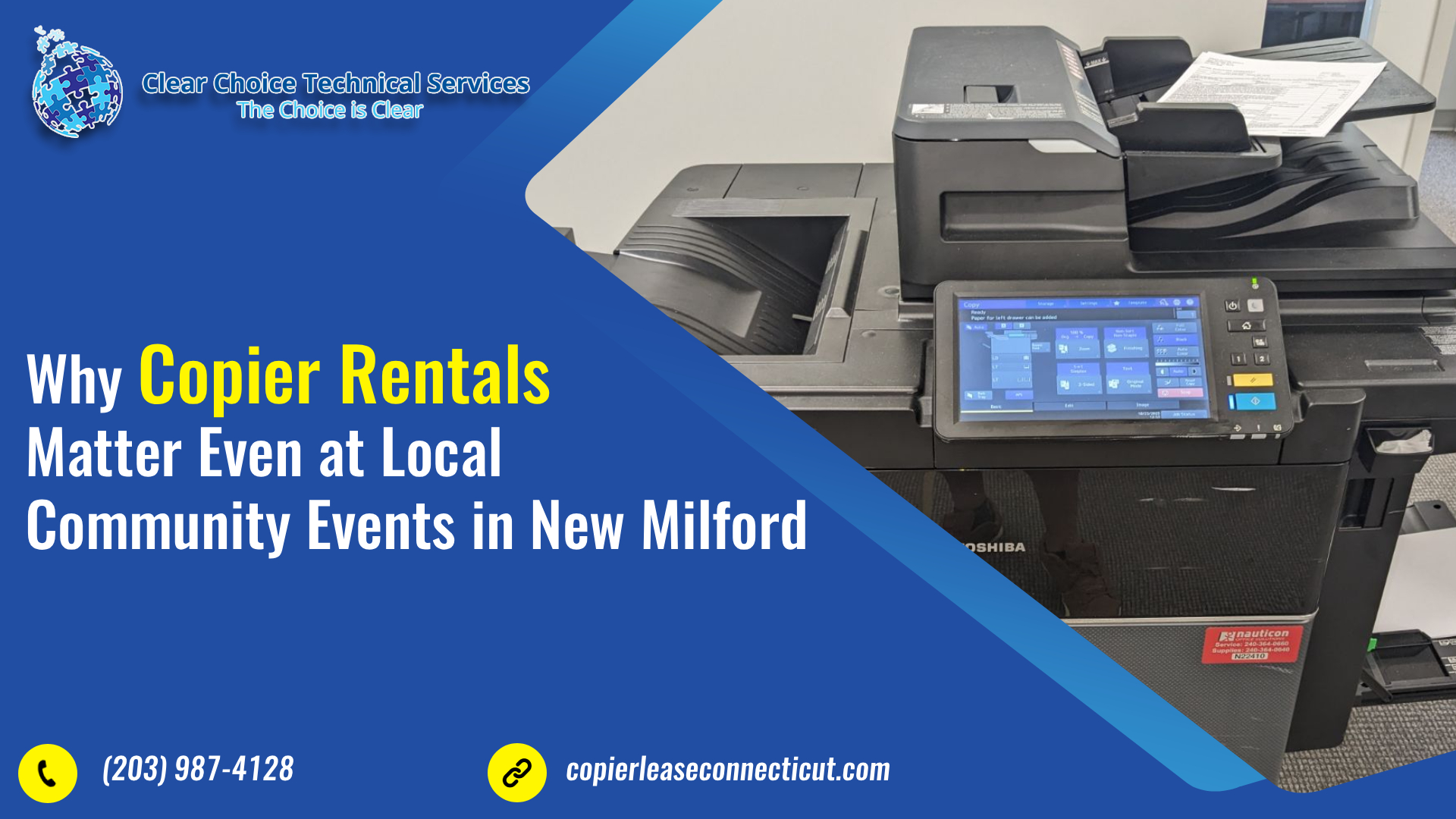 Why Copier Rentals Matter Even at Local Community Events in New Milford